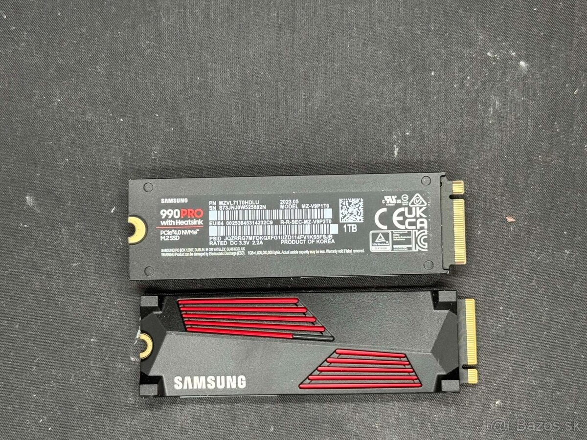 1TB NvMe Samsung 990 PRO Heatsink