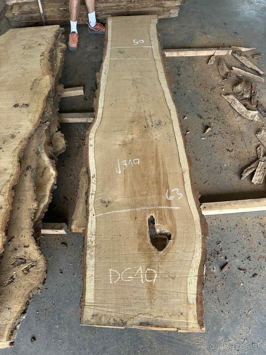 dubové fošne, dub letný, dub