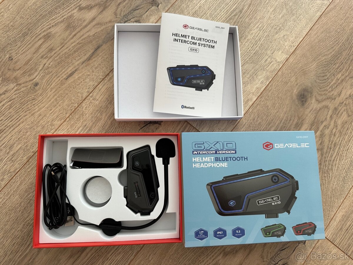 🎧 GEARELEC GX10 Bluetooth Interkom do prilby