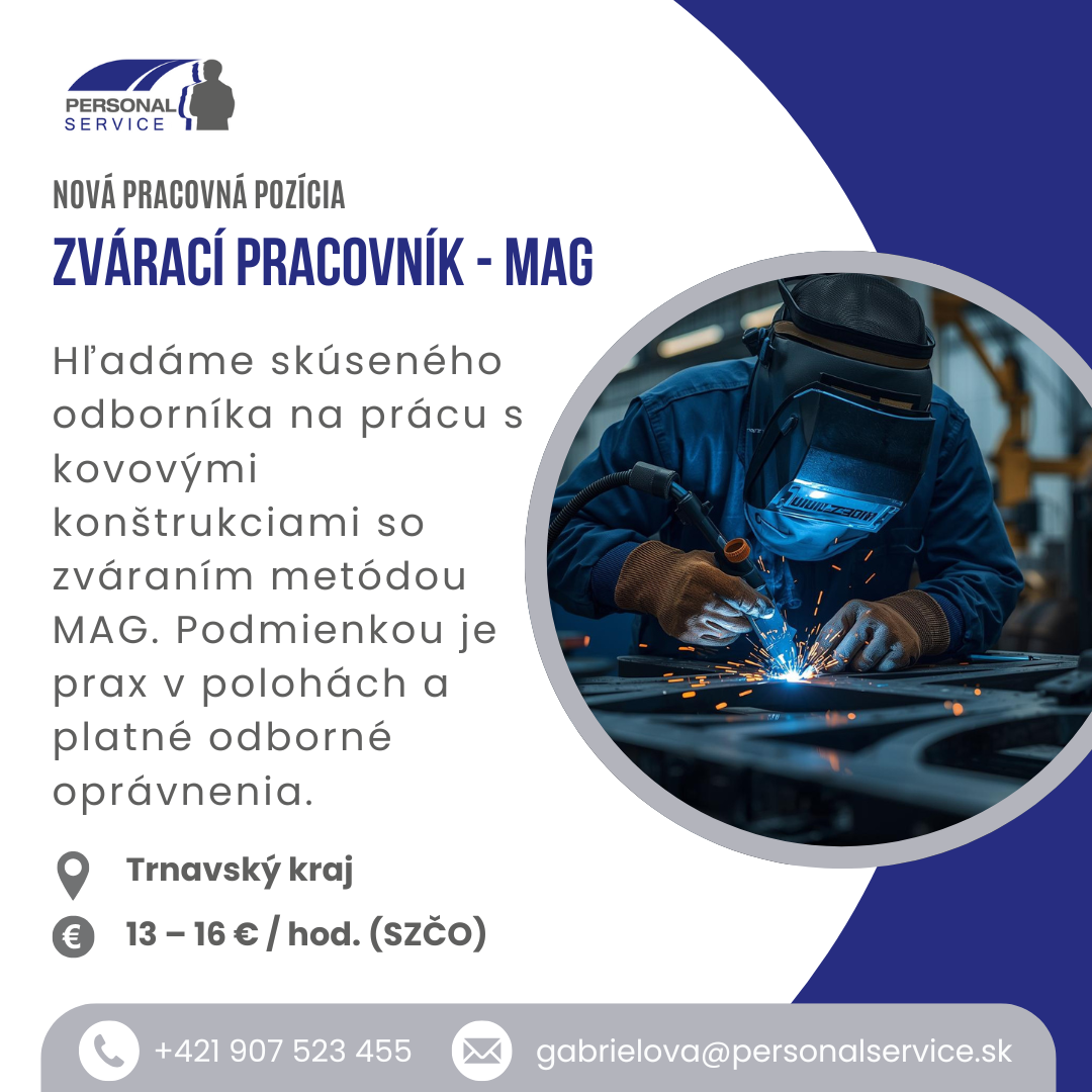 Zvárací pracovník - MAG