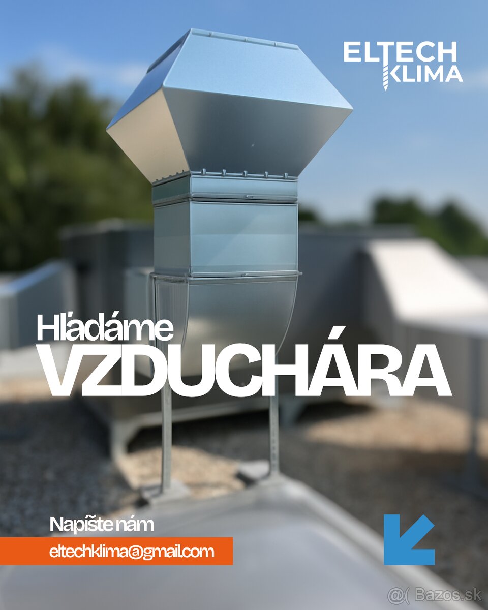 🔧 Hľadáme do nášho tímu montéra vzduchotechniky