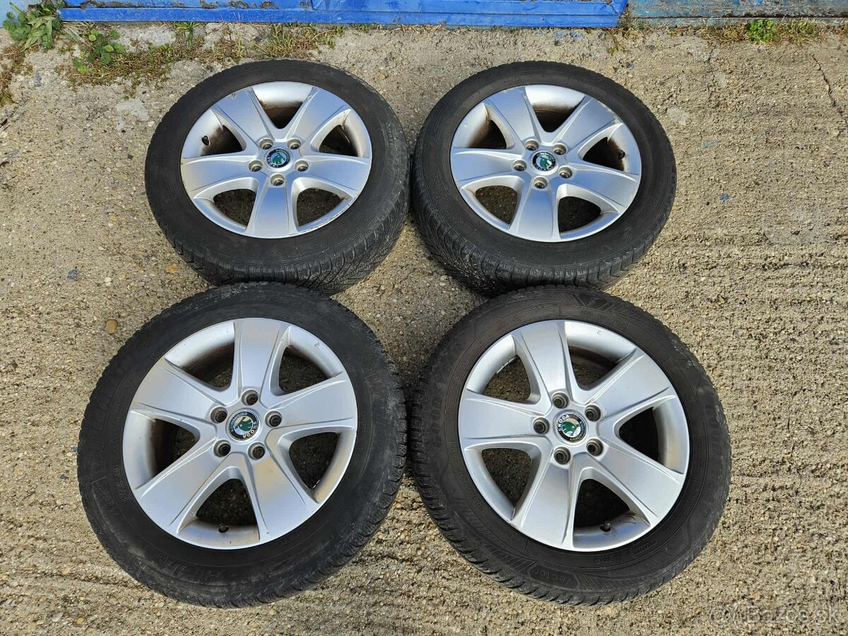 PREDAM ELEKTRONY ŠKODA s pneu 5x112 r16 - zimná sada