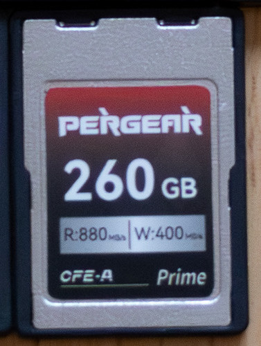 Pergear 260Gb 880MB/s CFexpress typ A