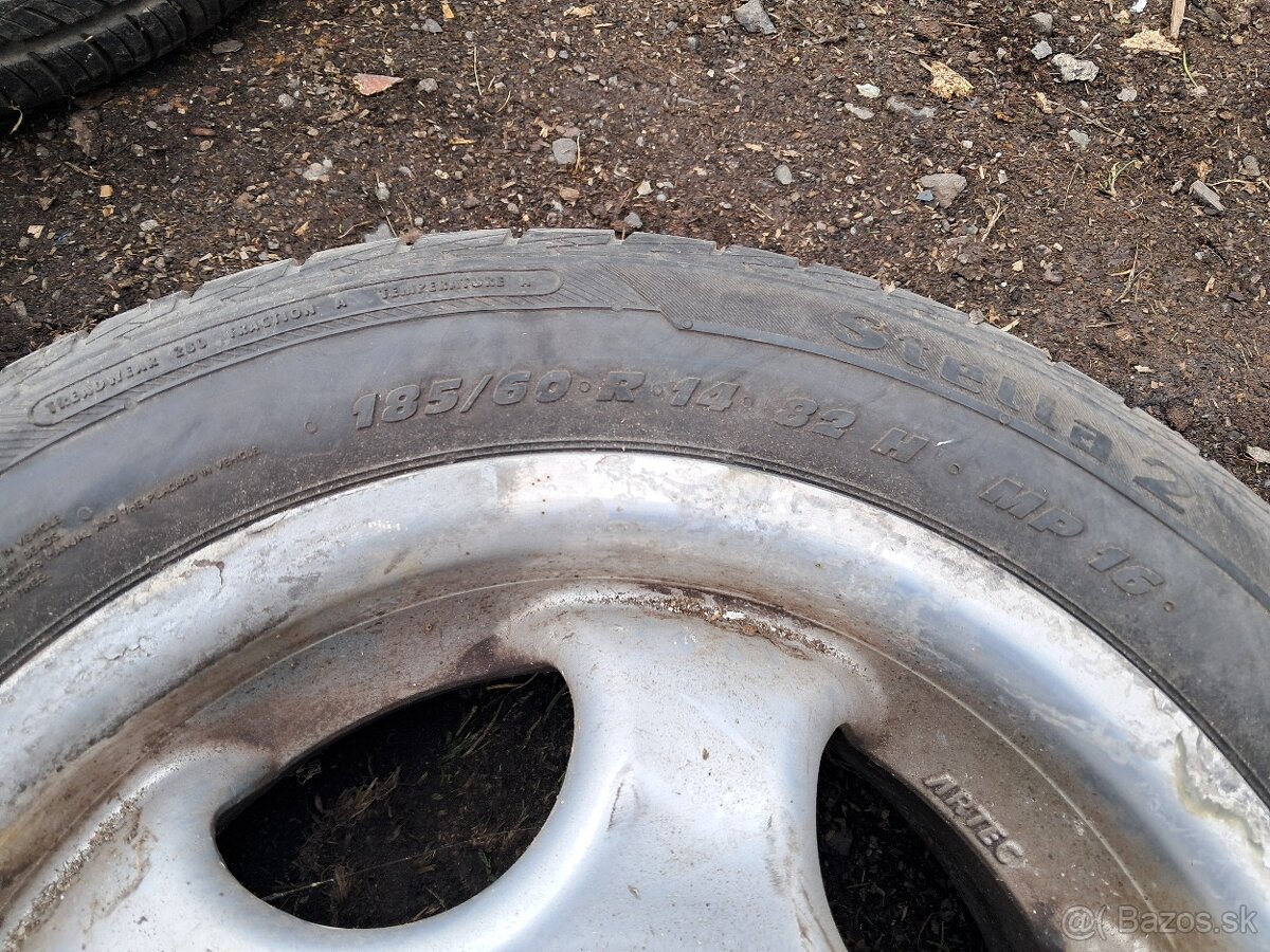 Predám electrony R14 185/60 4KS