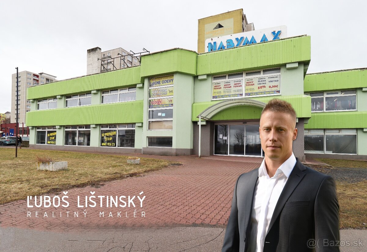 PRENÁJOM Obchodné priestory (500m2-1000m2), ul. Zimná, P