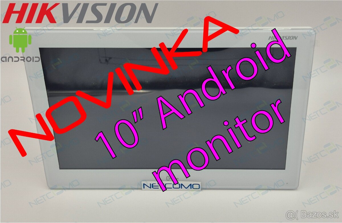 Hikvision 10" Android monitor pre videovrátniky
