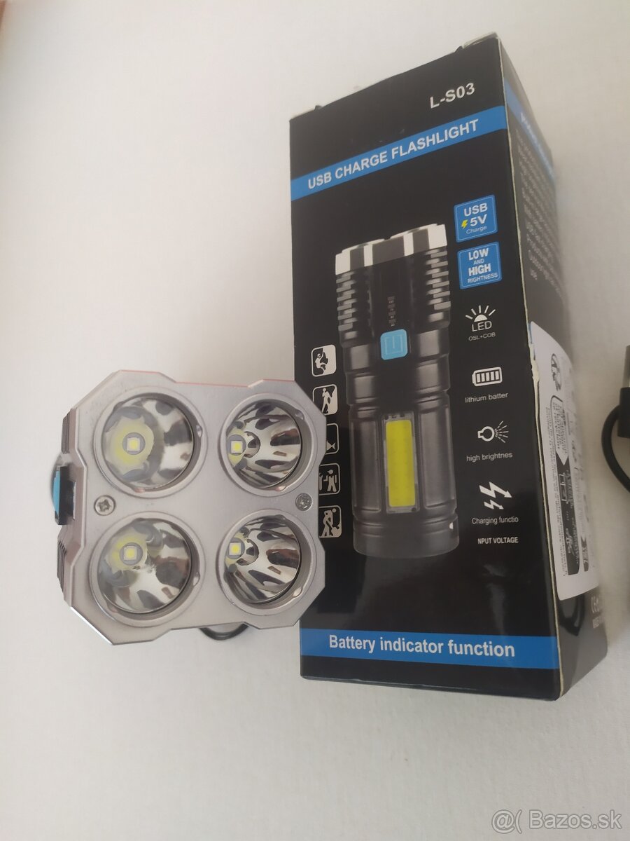 LED baterka, 4x Led