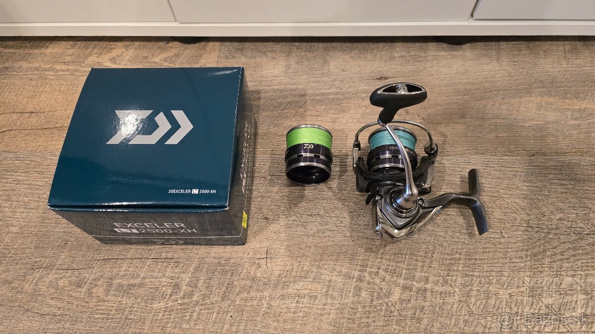 Daiwa Exceler LT 2500-XH s 2 cievkami a novými šnúrami