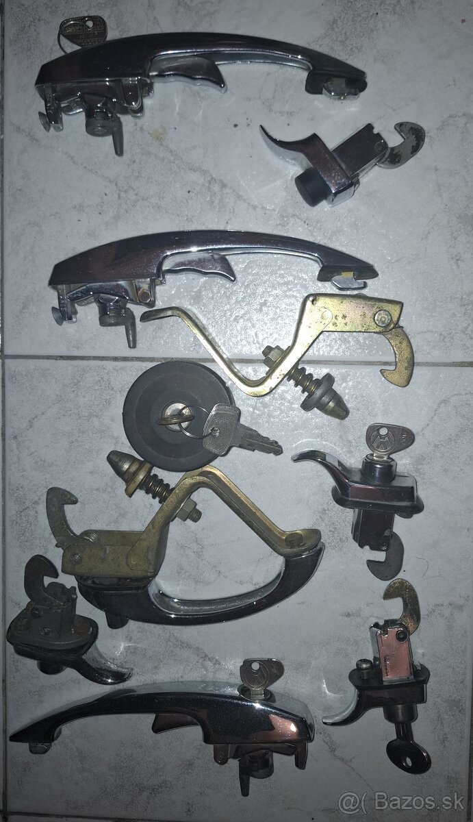 Kľučky, zámky, veko VW Chrobák/Brouk/Käfer/Bus org. nemecko