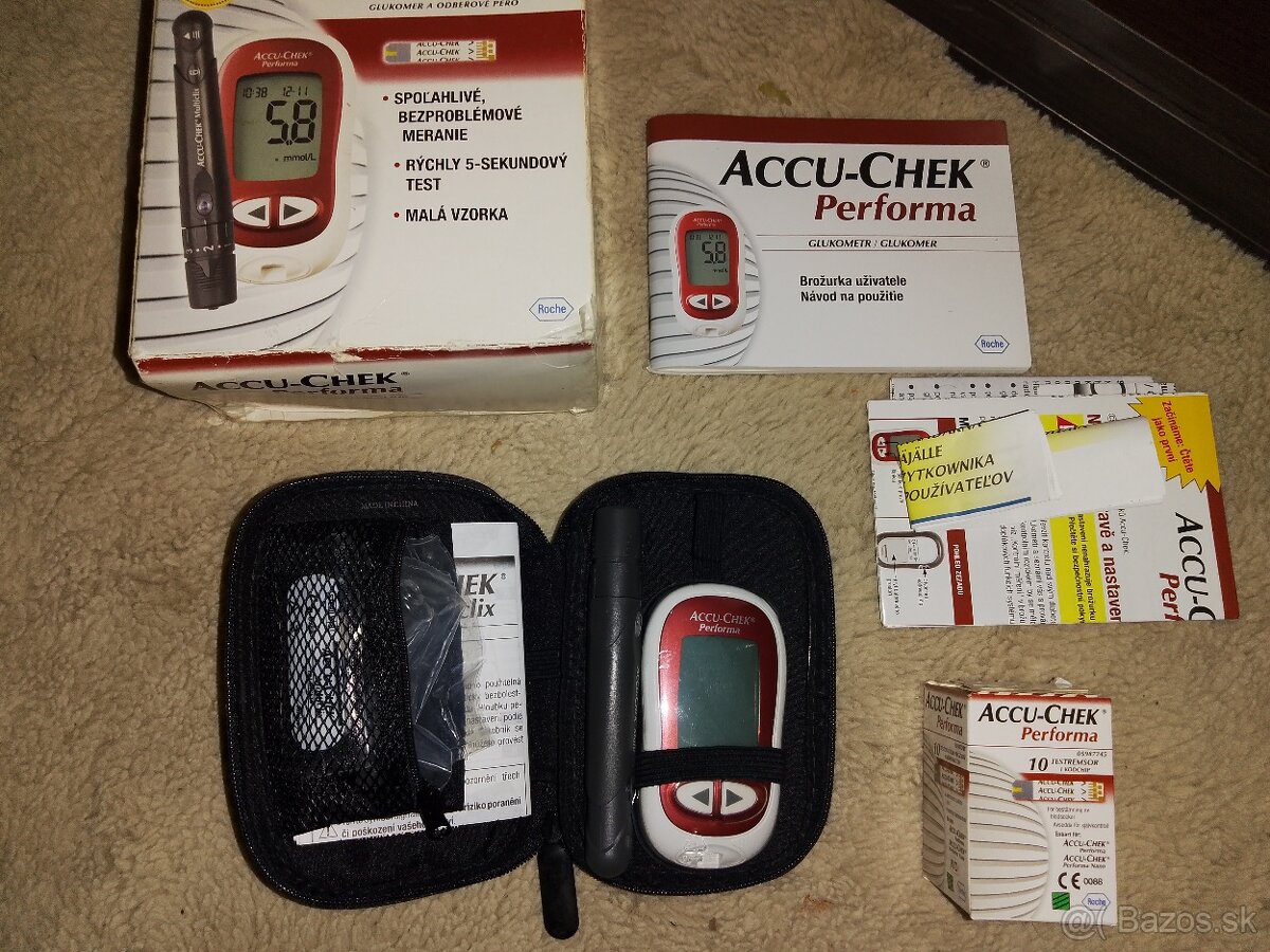 Predám glukomer ACCU-CHEK Performa – kompletná súprava