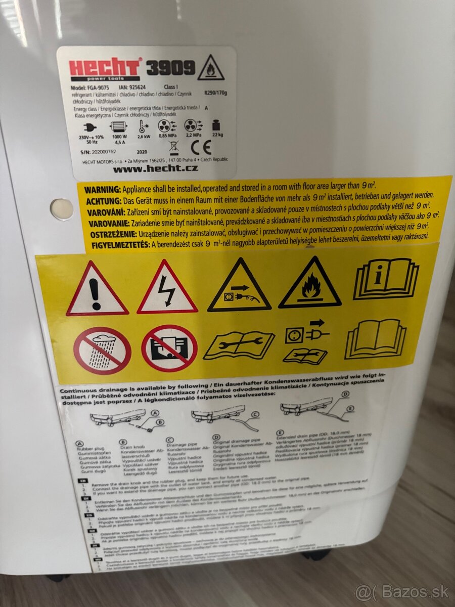 Mobilná klimatizácia Hecht