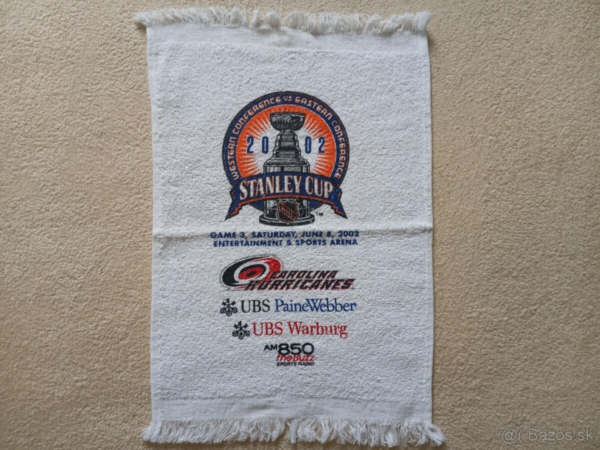 Hokejový uterák NHL Stanley cup 2002