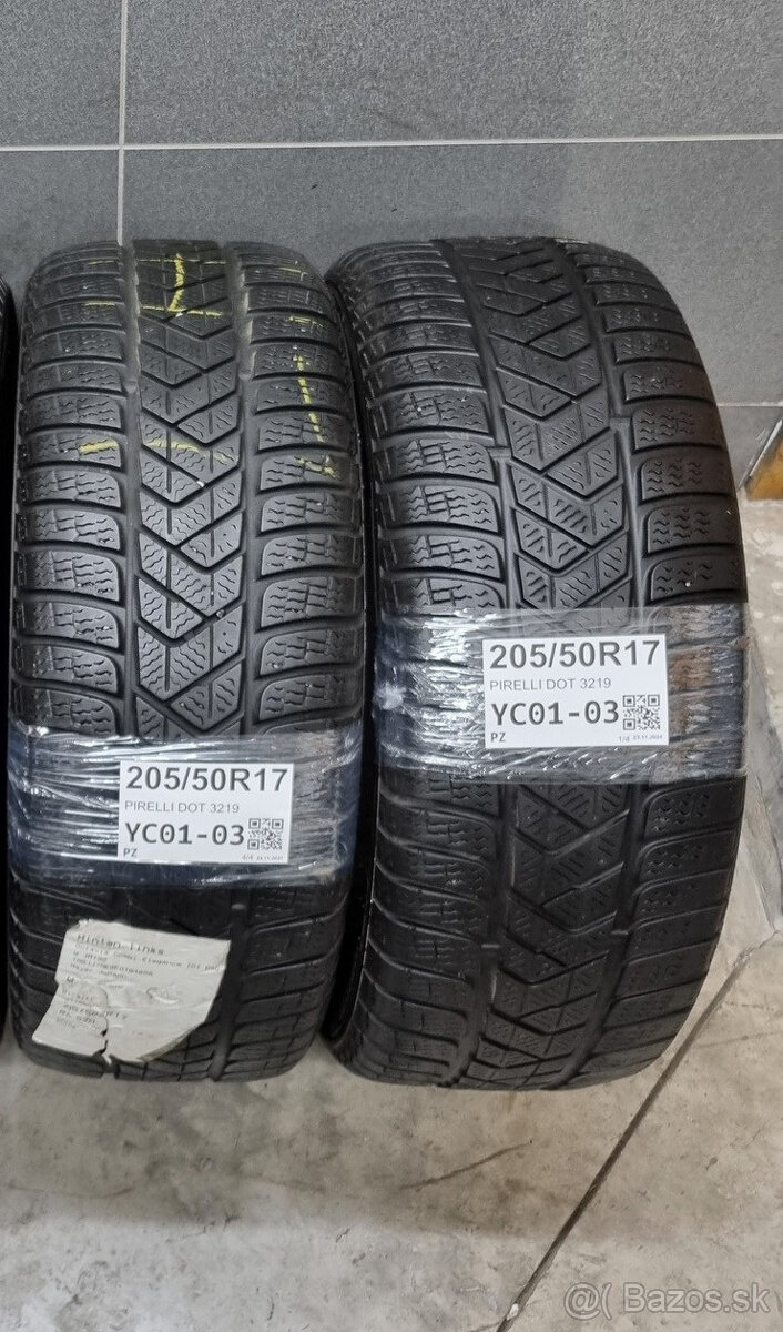 Zimné pneumatiky 205/50 R17 PIRELLI DOT3219