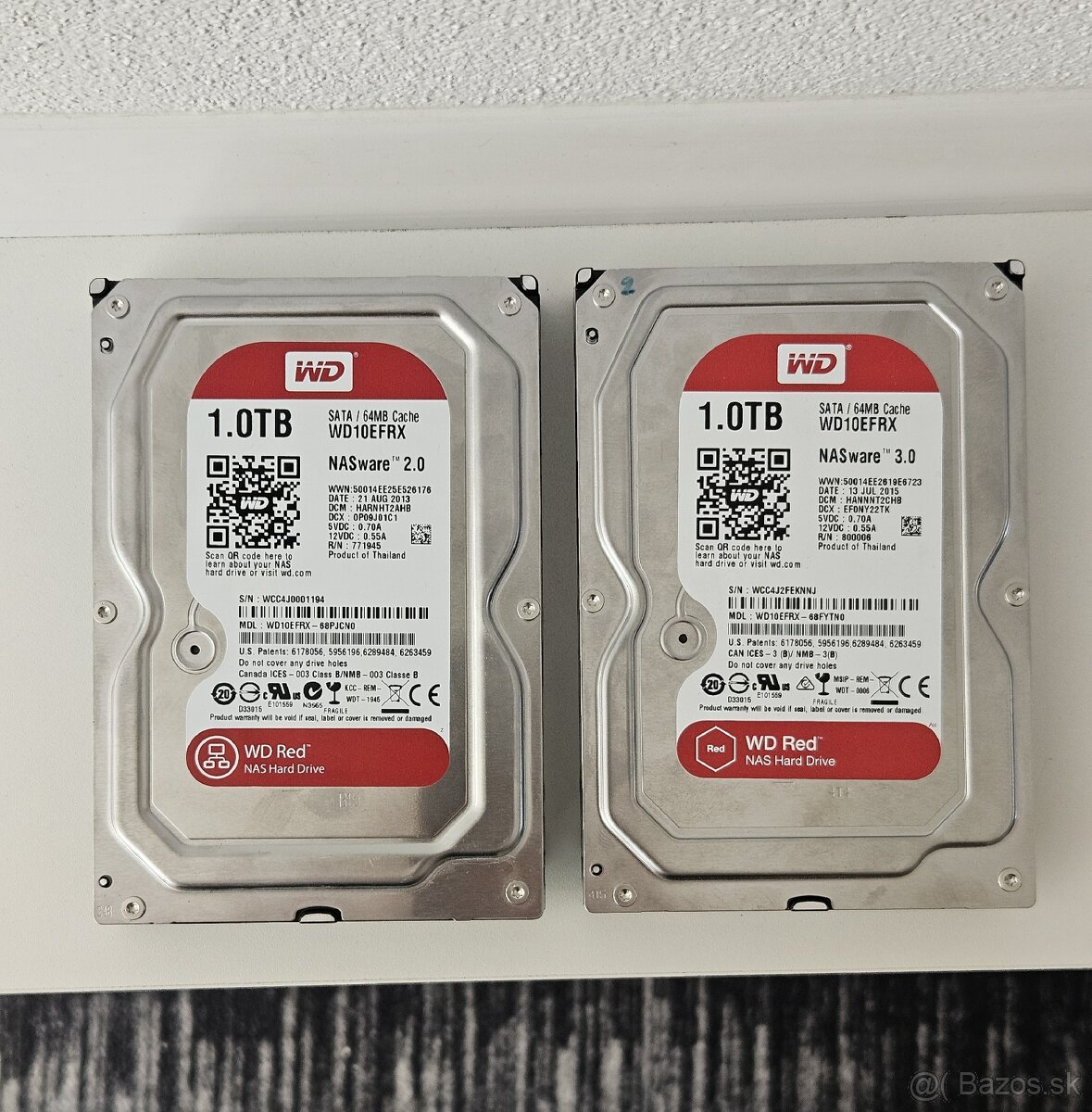 Predám 2ks WD RED 1TB