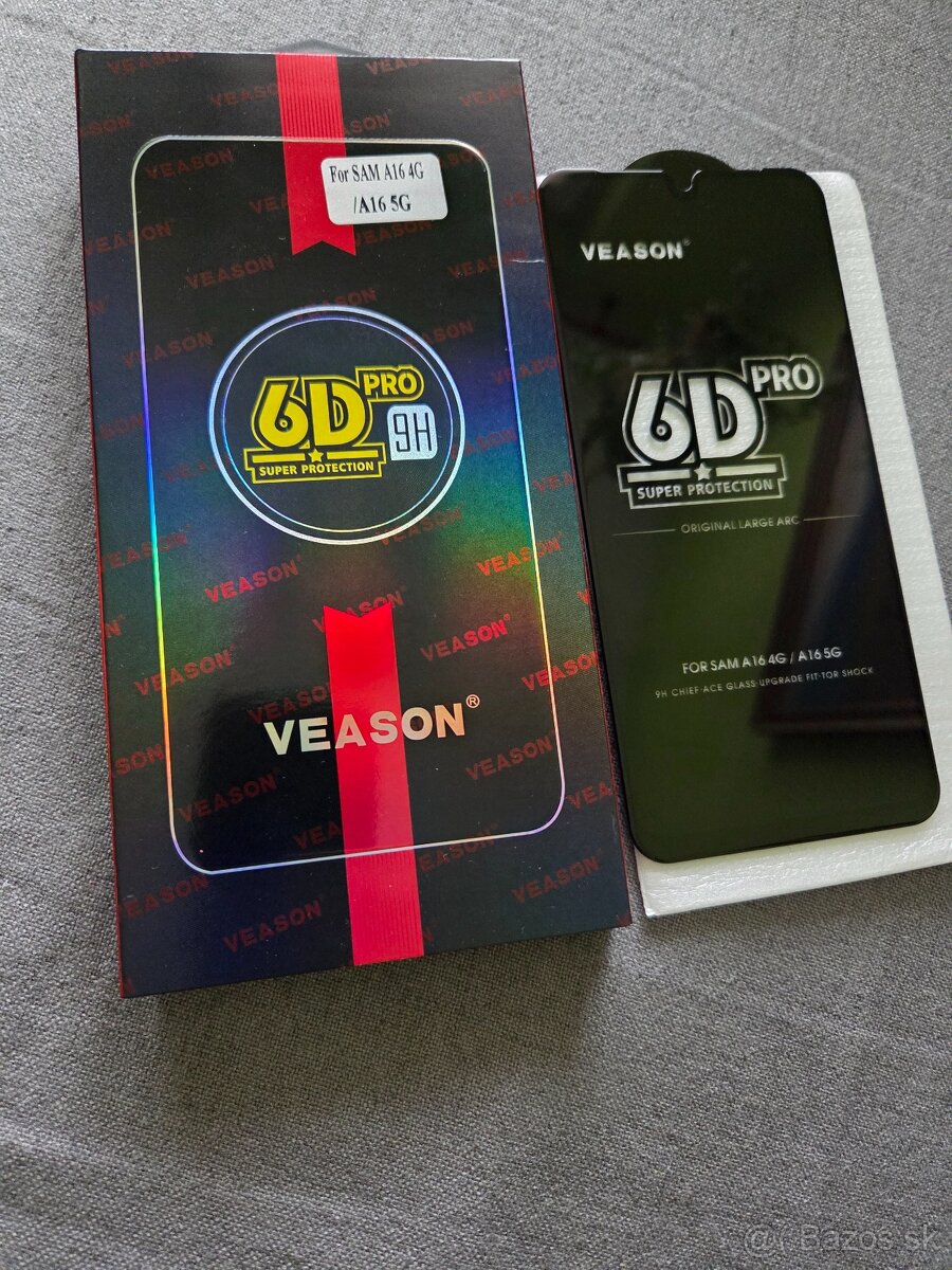 6d ochranné sklo na Samsung A16 5g čierne