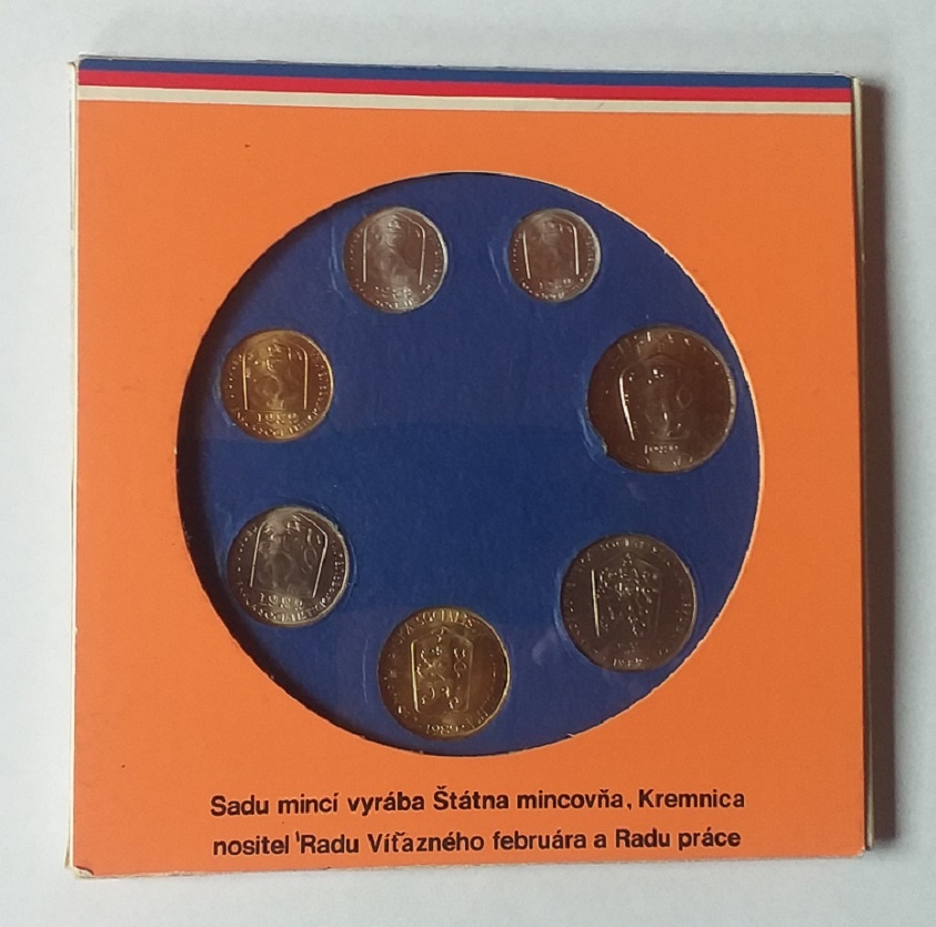 ČSSR sada mincí 1989