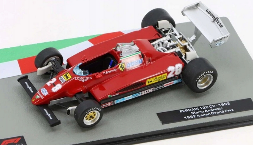 F1 Ferrari 126 C2 1982 Mario Andretti 1:43