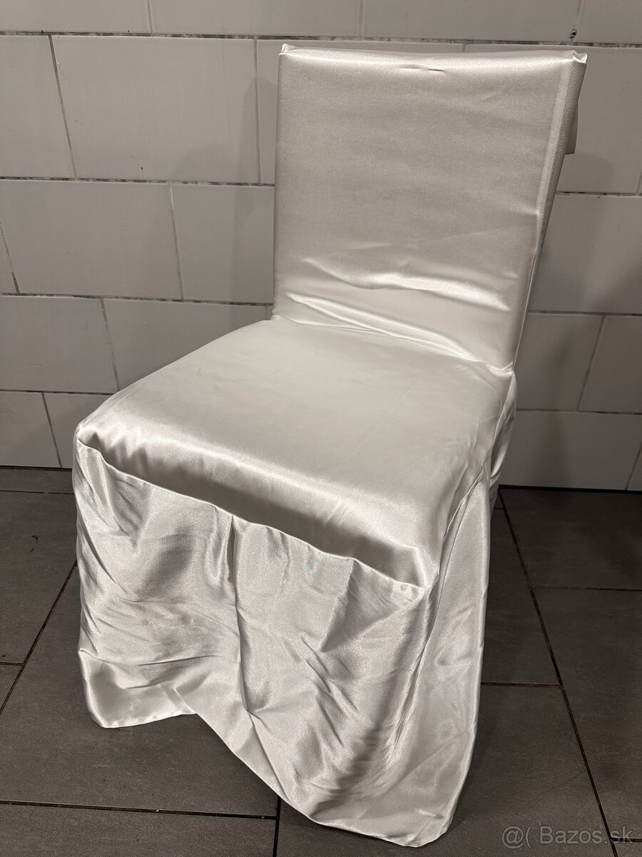 Saténové návleky na stoličky