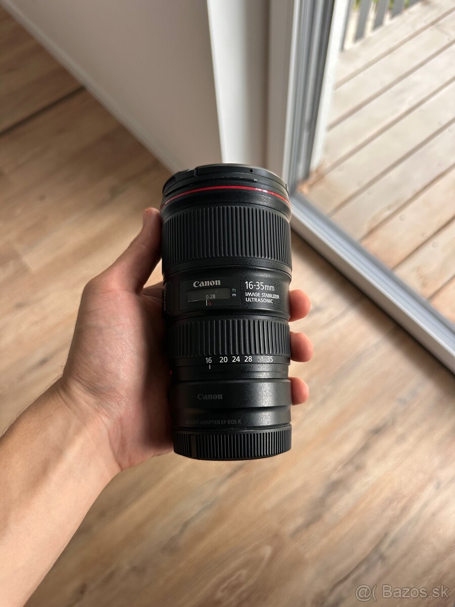 Canon EF 16-35 f/4 L + adapter RF