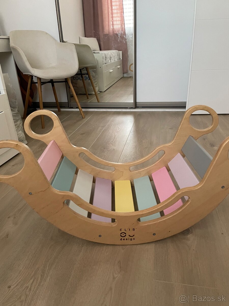 Montessori hojdačka dúhová - ELIS Design