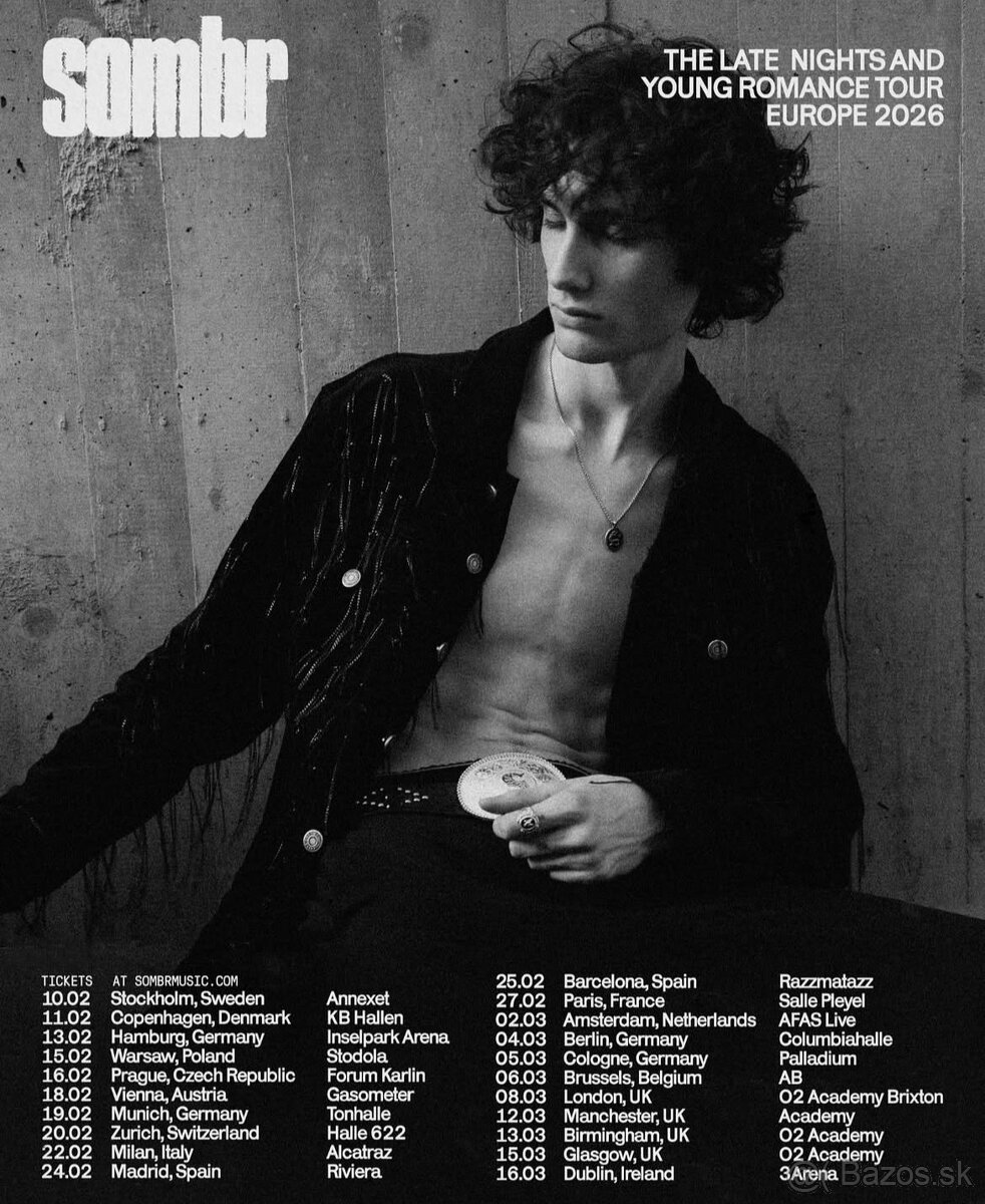 SOMBR listok na koncert 2026