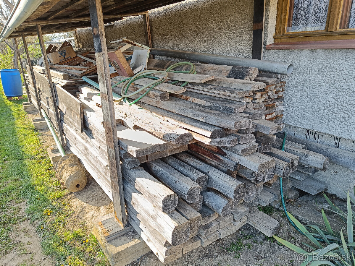 Predám drevené hranoly, laty, foršne