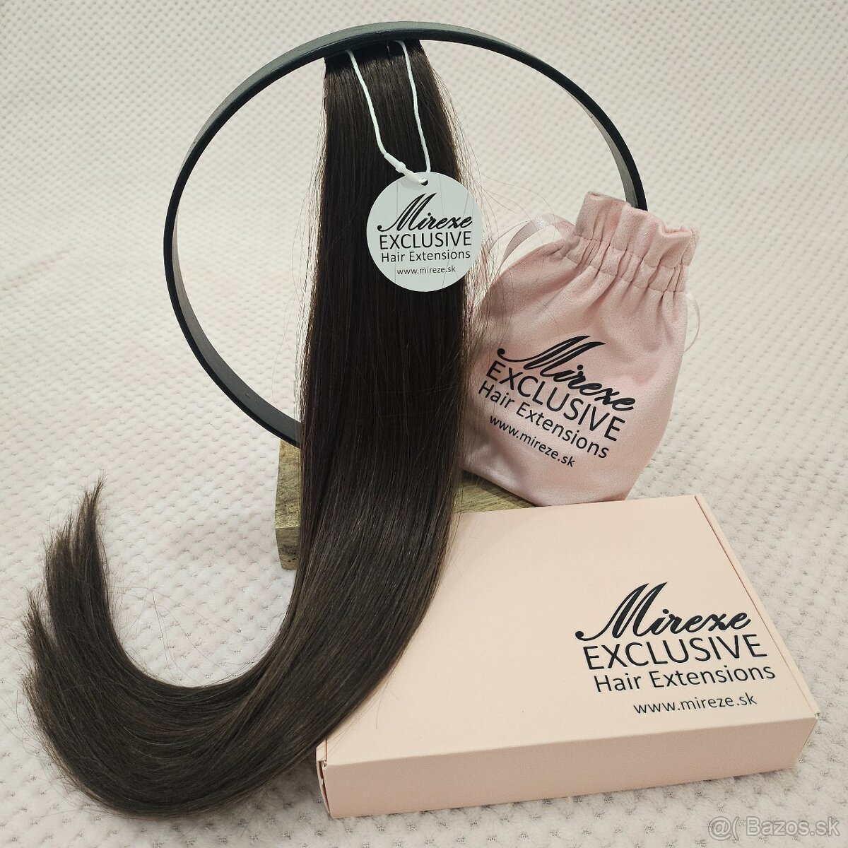 🖤 Tape-in predĺženie vlasov #2 – Tmavo hnedá