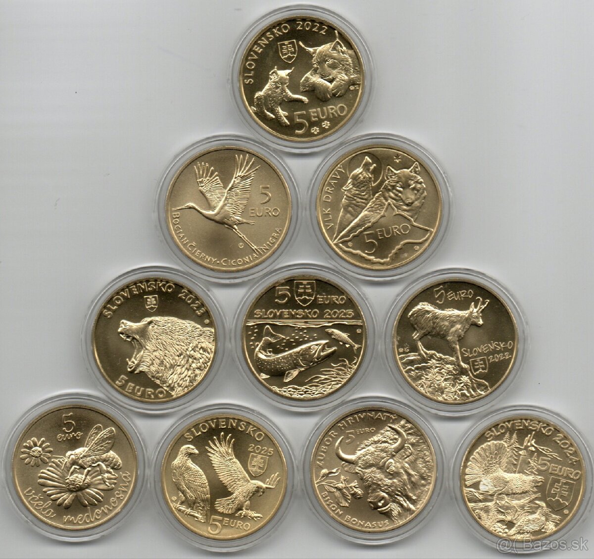 Fauna a Flóra 5 eur mince