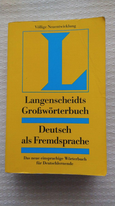 Langenscheidt Grosswörterbuch Deutsch als Fremdsprache