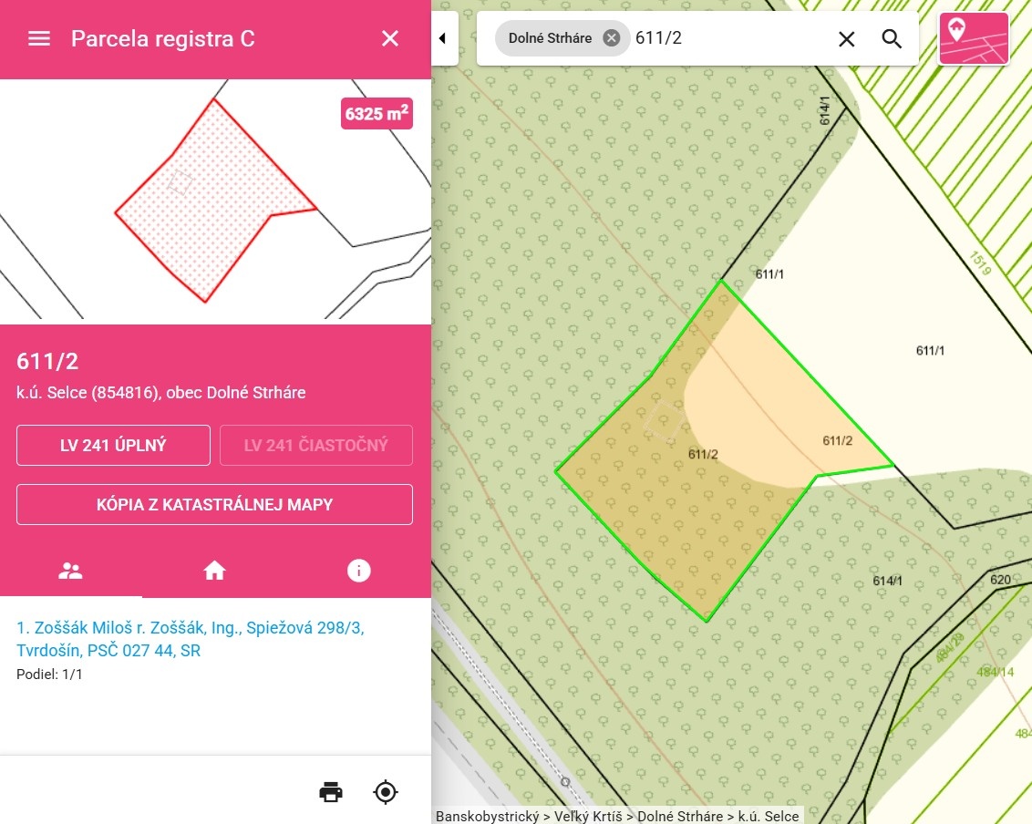 Selce – Dolné Strháre • Stavebný pozemok 6 325 m²
