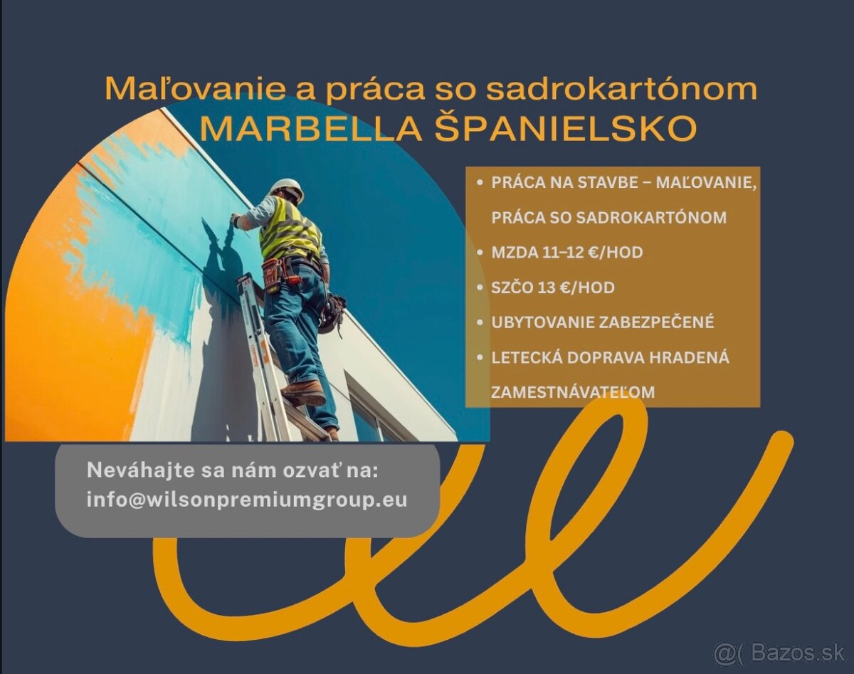 🇪🇸 Stavebné práce – Maľovanie a sadrokartón - Španielsko