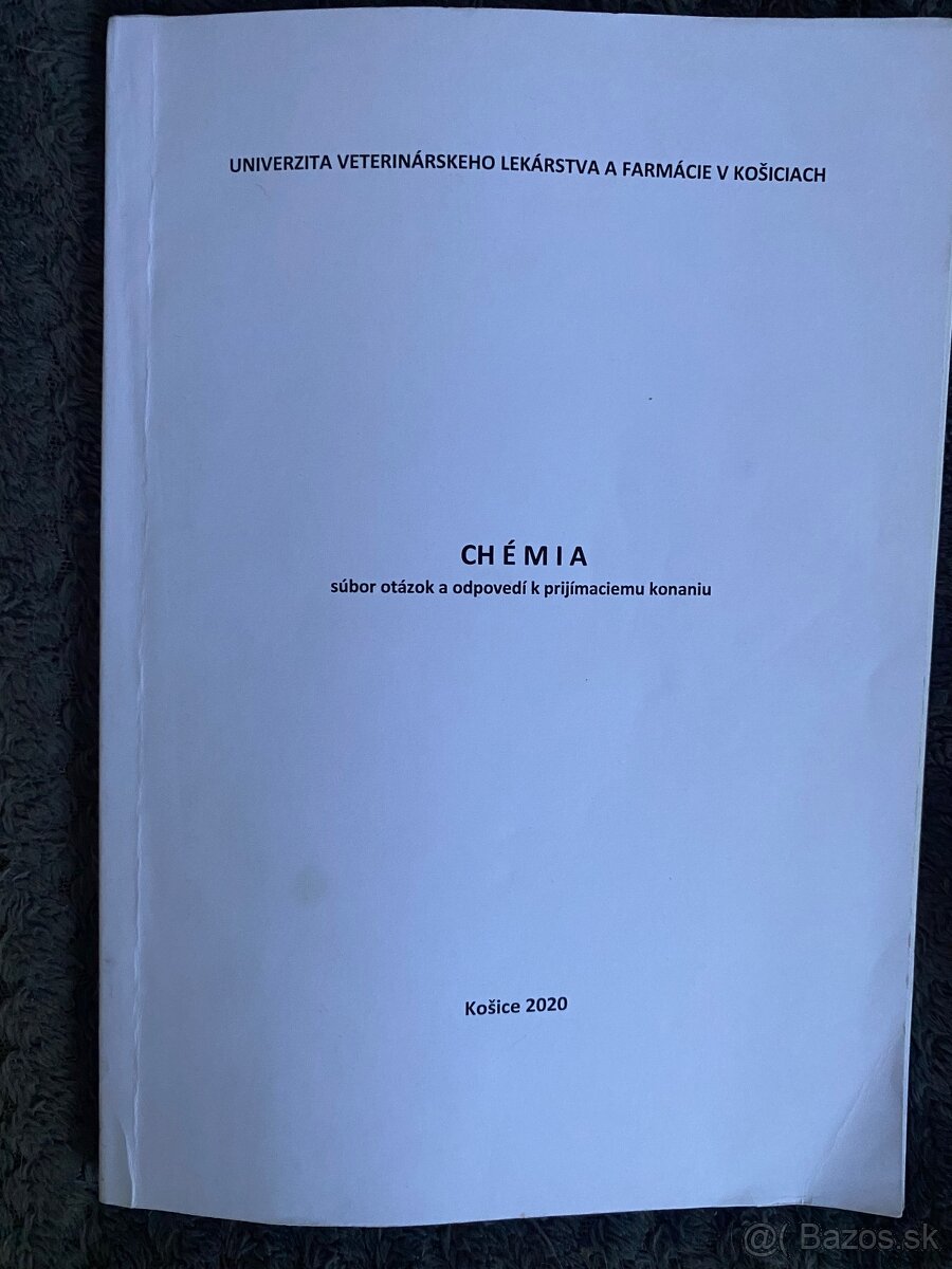 Predám súbor otázok a odpovedí na prijímacie skúšky na uvlf