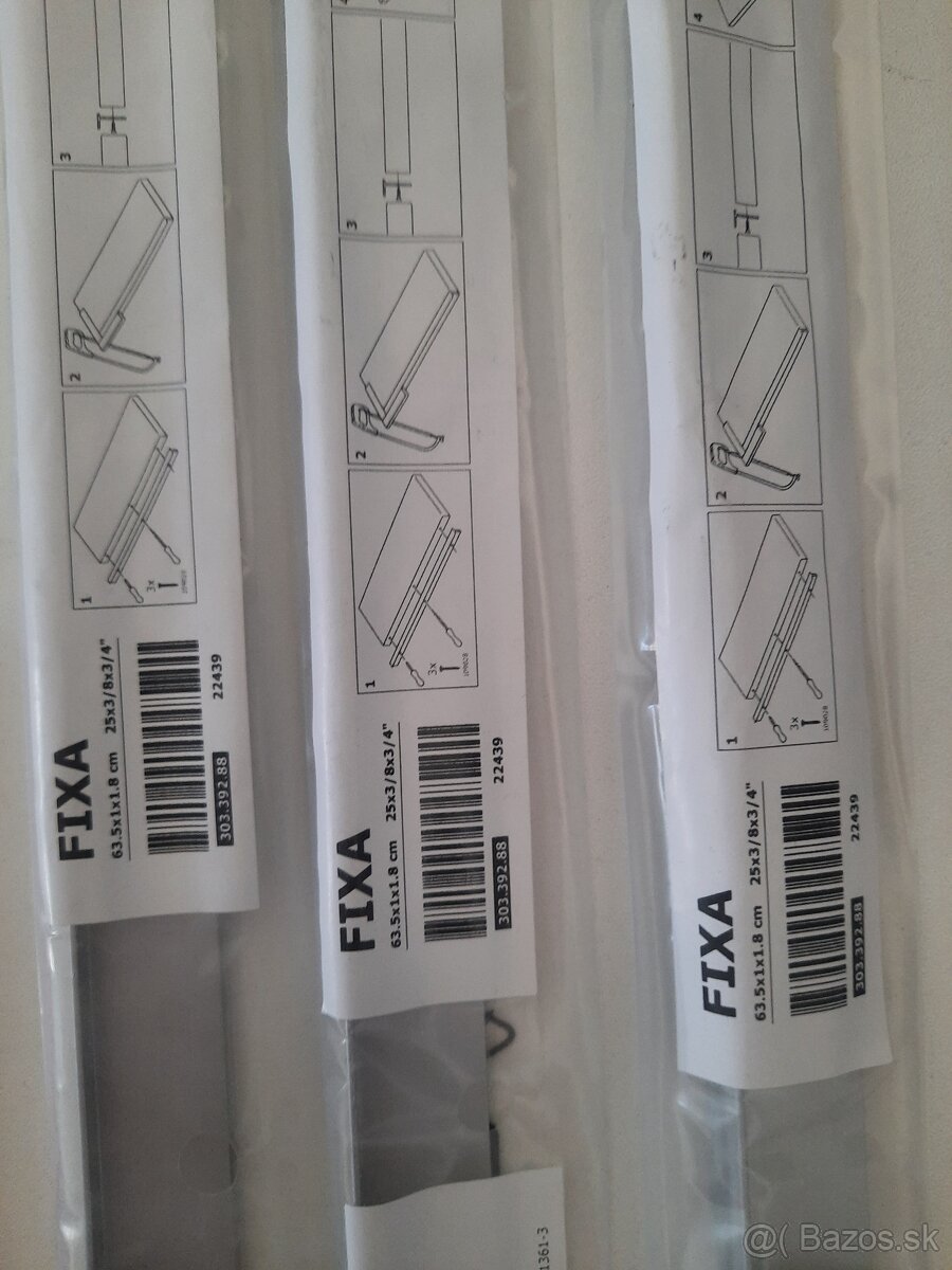 Lišta na pracovnu dosku ikea Fixa 303.392.88