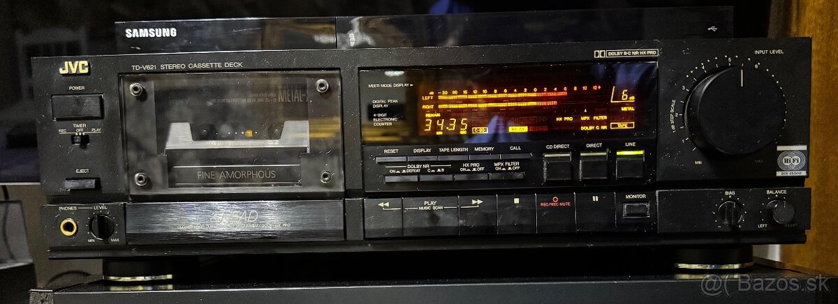 JVC TD V 621 HiFi Kazetovy magnetofon, 1988