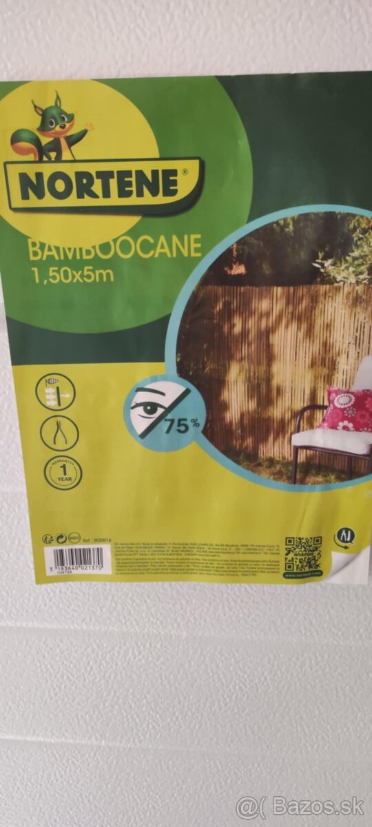 Záhradná zástena výška 150 cm, 5 metrov