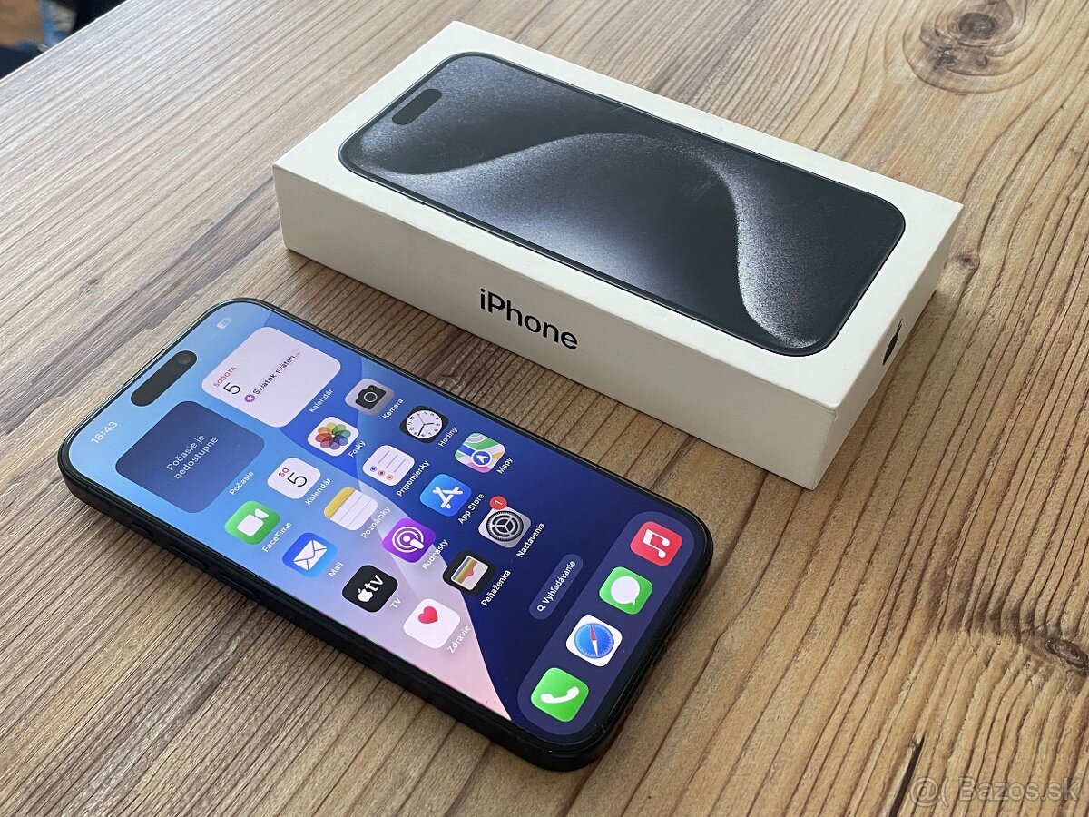 iPhone 15 Pro 128gb / Pôvodný stav, 1 rok záruka