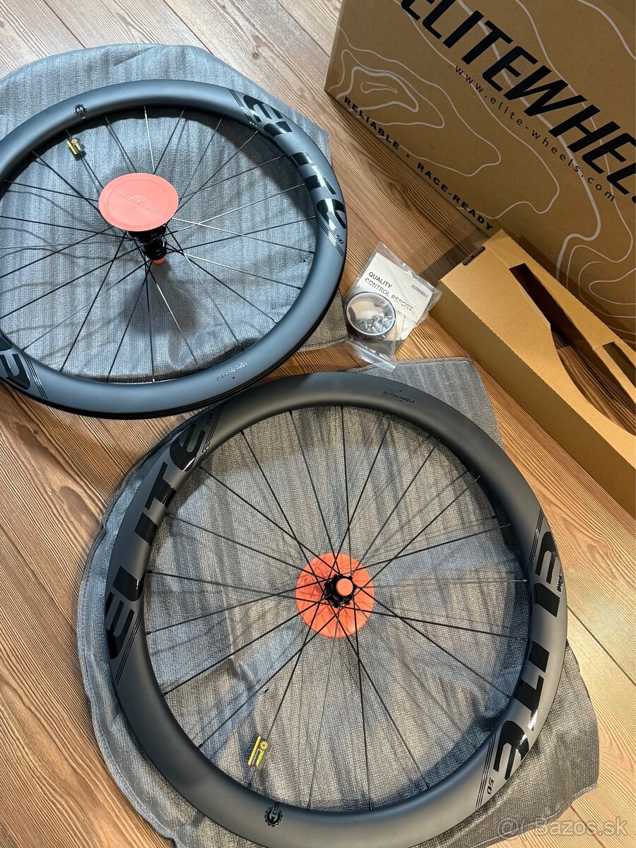 Predám 50mm karbonove kolesa ELITEWHEELS C ENT 2.0