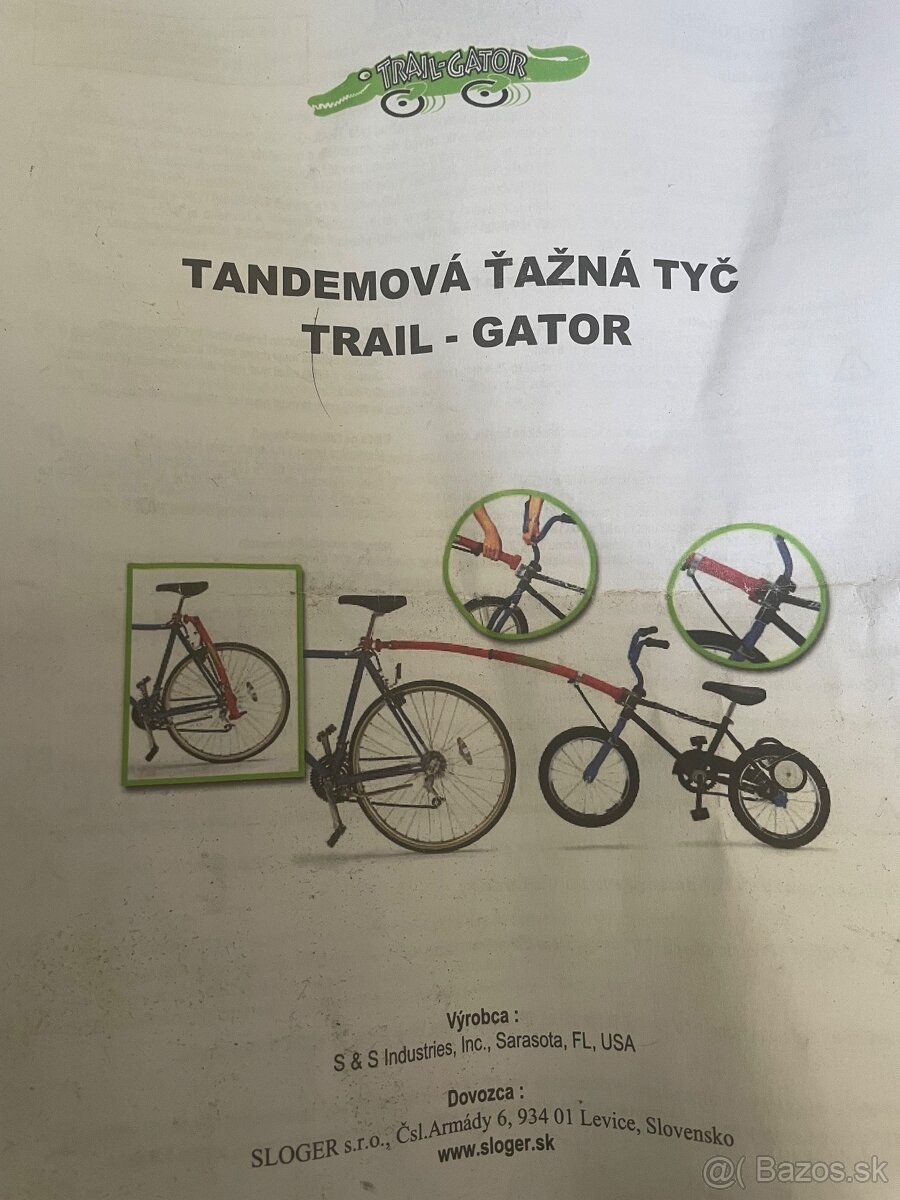 Predám tyč na ťahanie detského bicykla