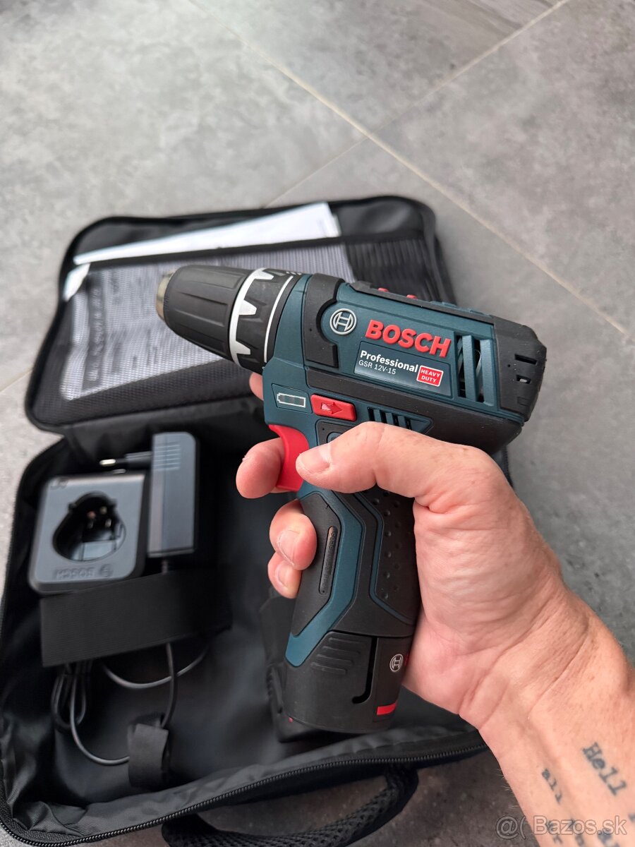 uťahovačka BOSCH 12V - GSR 12V-15 professional