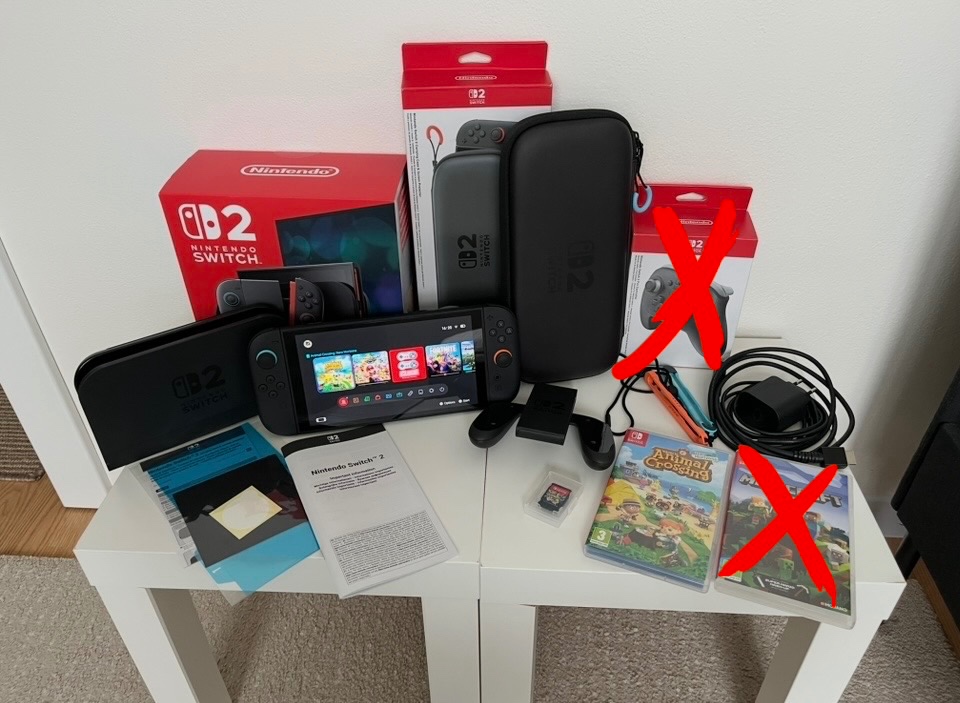 Nintendo Switch 2 + 2 hry + obal