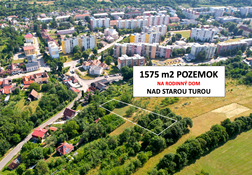 Stará Turá - atraktívny 1600 m2 stavebný pozemok s výhľadom