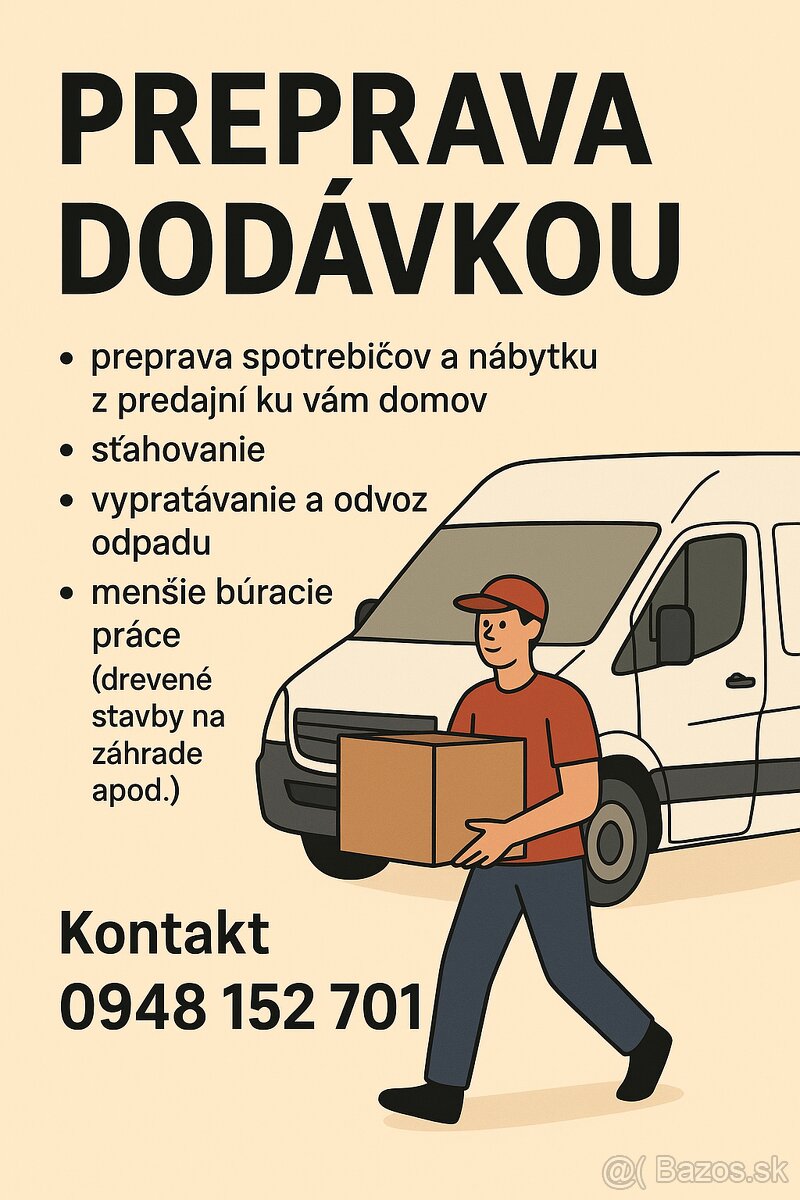 Lacné sťahovanie, vypratávanie a preprava