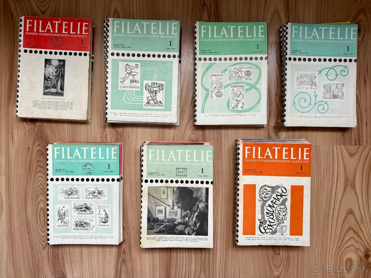 Filatelistická literatúra časopisy Filatelie r.1962-68