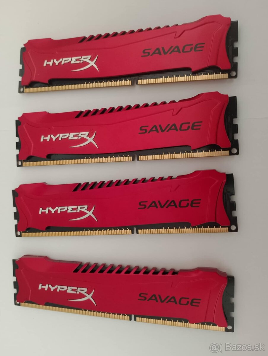 Predám 32GB DDR3 Kingston HyperX Savage (PC RAM)