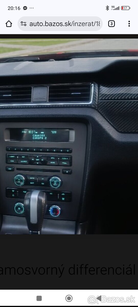 Autorádio Ford Mustang