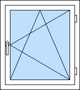 KUPIM Plastové okná ,  širka 54 cm X 80 cm výška , 3ks