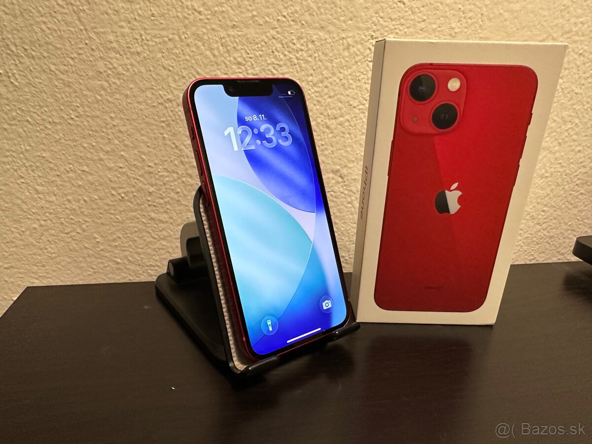 iPhone 13 Mini 256Gb Red 100% Zdravie Batérie
