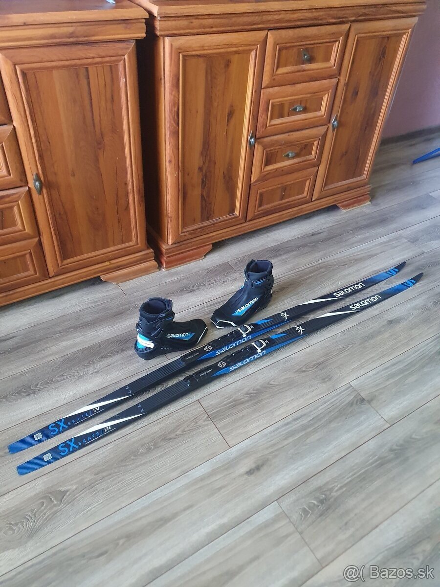 Predam bezkovy set SALOMON,174 cm,NNN,c.40-SKATE
