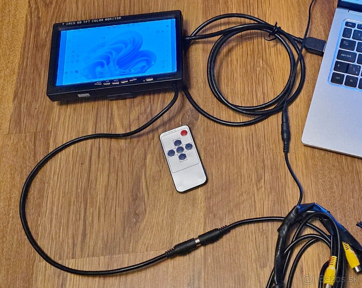 7" mini monitor LCD HDMI, VGA, AV - napájanie 12V