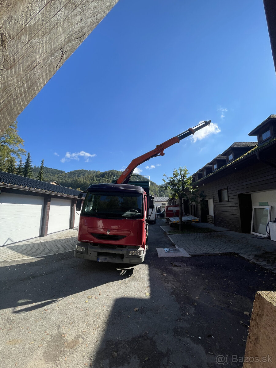Renault Midlum sklápač s hydraulickou rukou